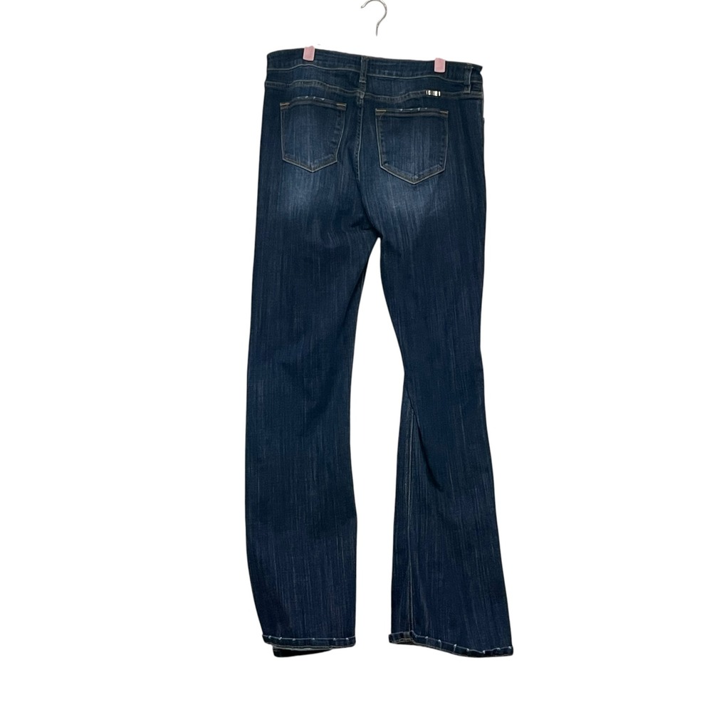 KanCan Dark Wash High Rise Flare Jeans Whiskered KC6102LOH Blue Size 15/31 - Picture 4 of 9